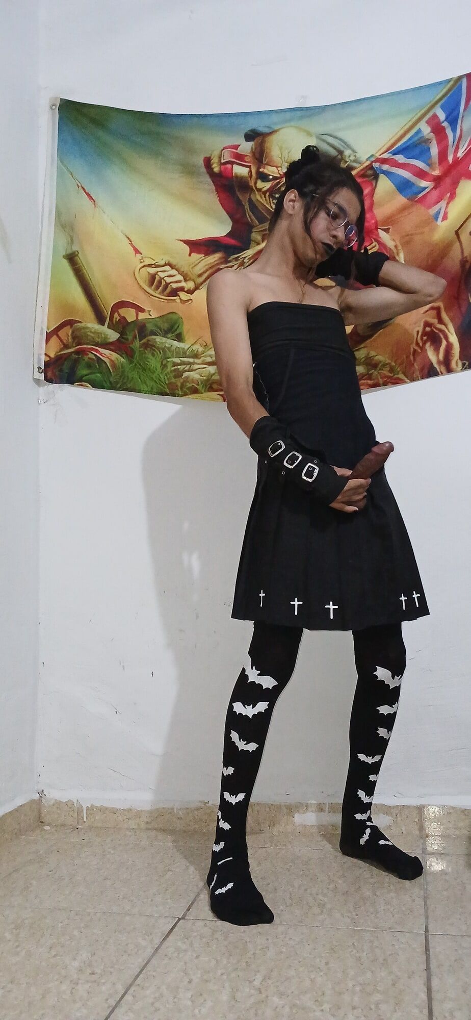 Novinha gotica travesti de pica dura- trans girl gothic  #15