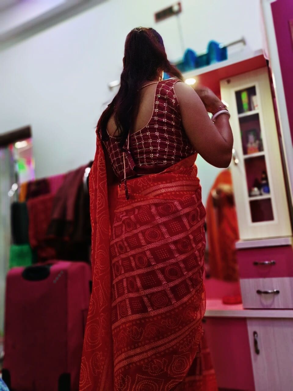 Desi girl in saree #4