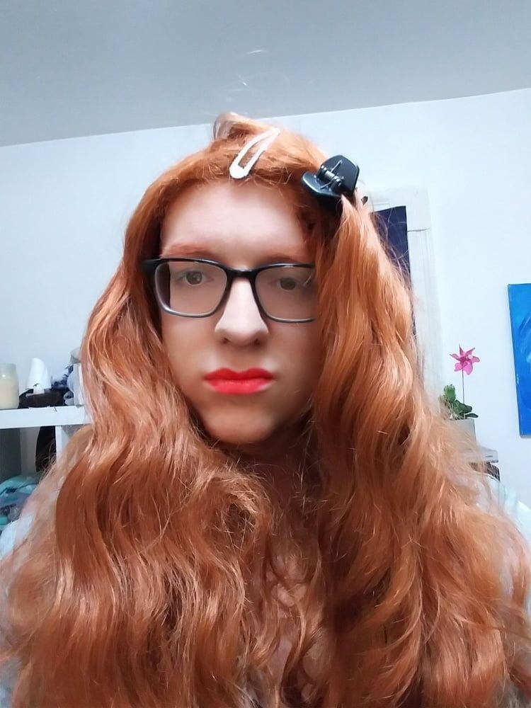 Redhead shemale trans masturbation cum cock  #19