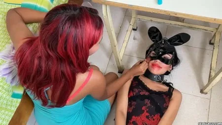 slave girl used as lesbian mistress make up bitch         