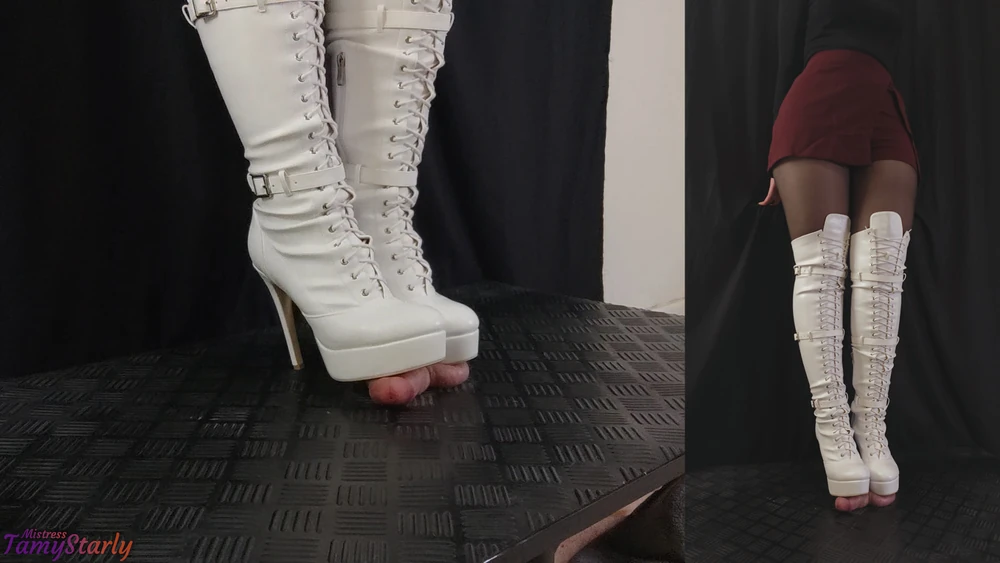 Kicking, Stomping, and Crushing your Cock in Knee High Boots #11