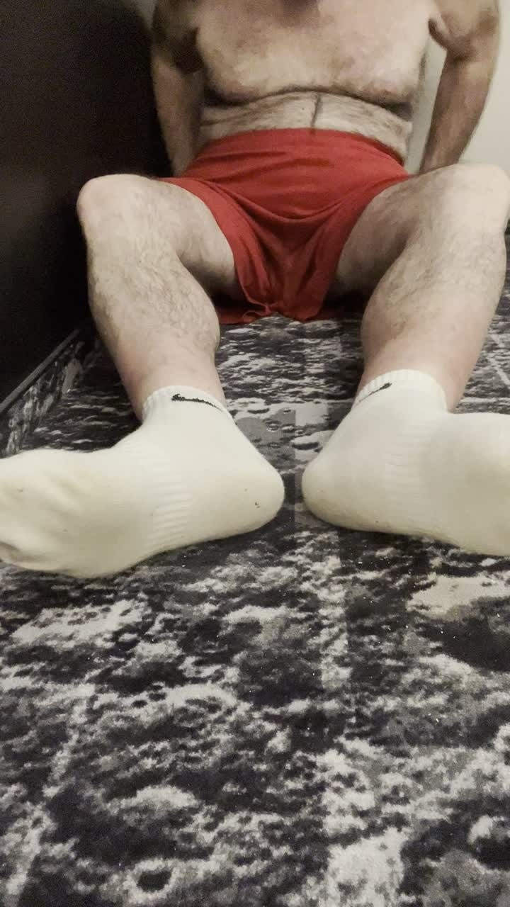 Coach Karl White Socks, Bare Feet Bare Balls 5835 #3