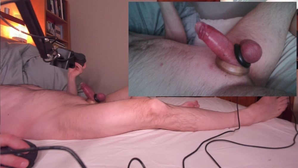 Two screen pics masturbation strapped cock #4