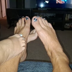 Footsie with my girlfriend