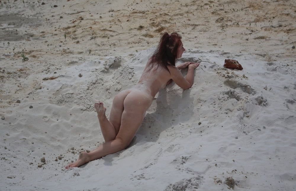 Naked on White Sand #41