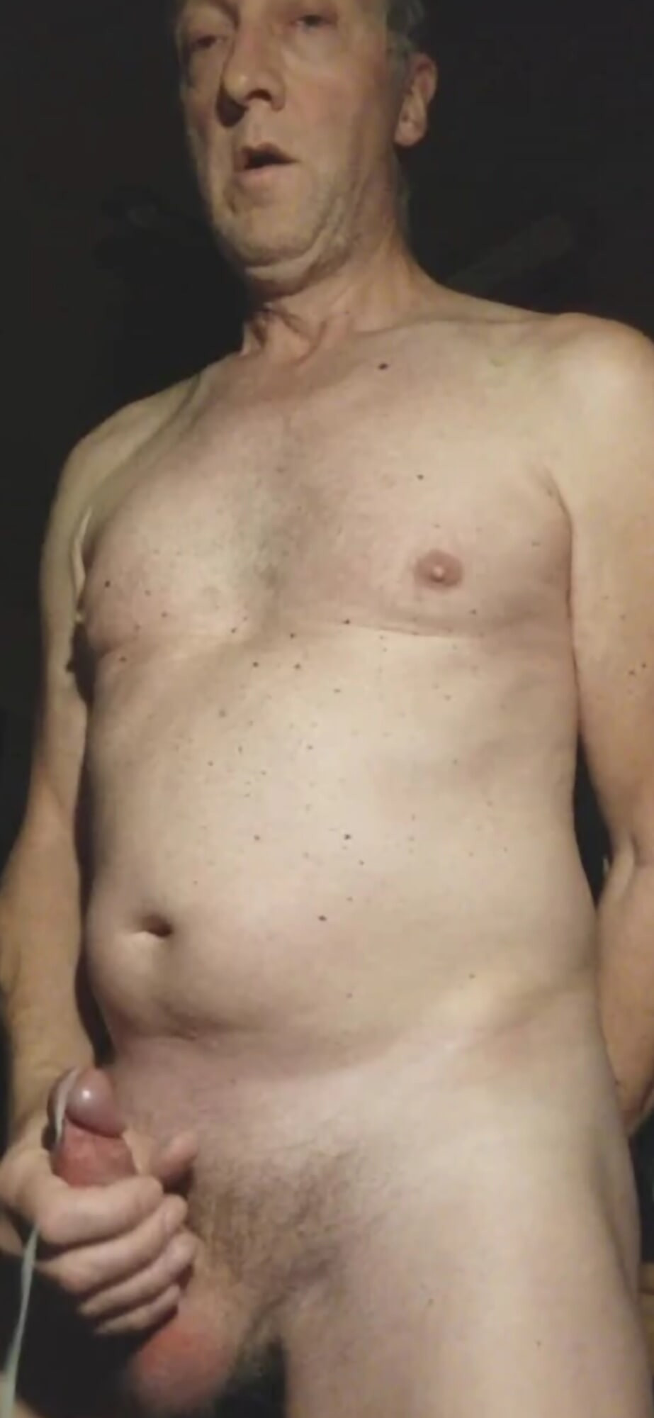 EXHIBITIONIST BIG DICK GRANDPA CLOSE UP CUMSHOT #17