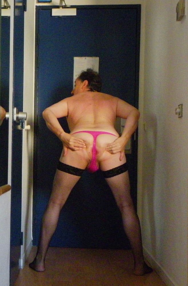 Fag in pink panties #14