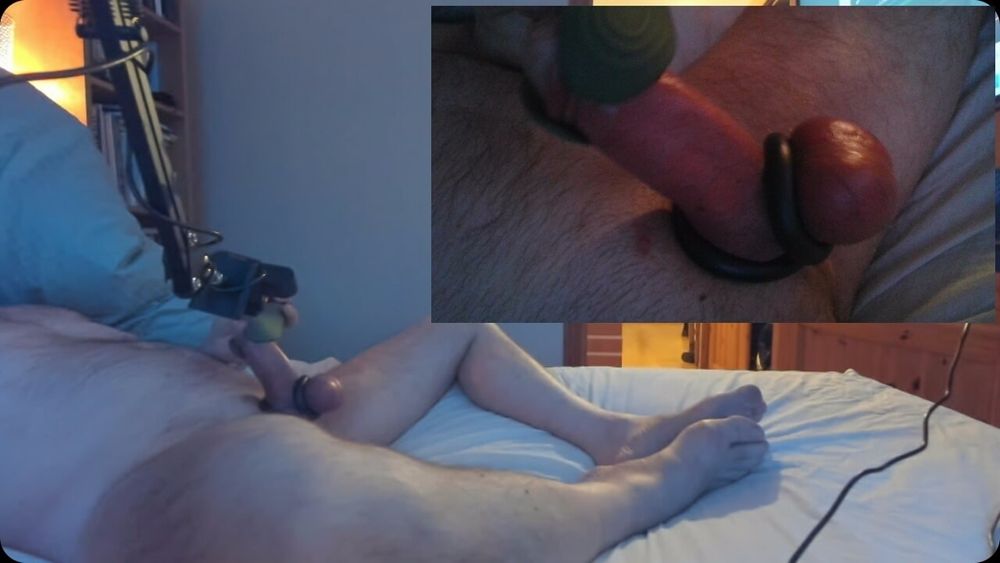 Two screen pics masturbation strapped cock #14