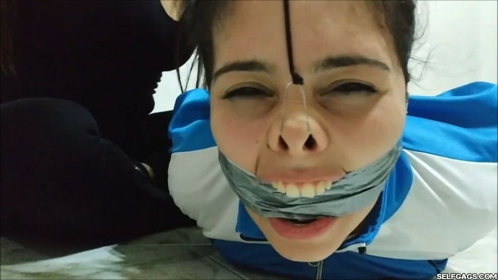 Jogger Gagged With Sweaty Socks After Her Run! - Selfgags #10