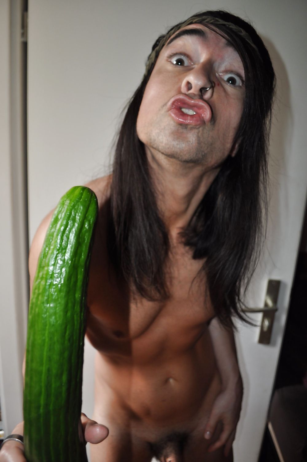 Tygra gets off with two huge cucumbers #11