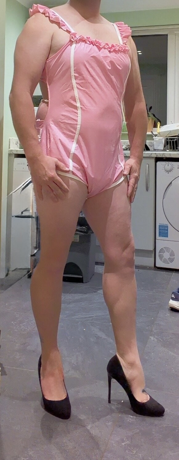PVC pink romper
