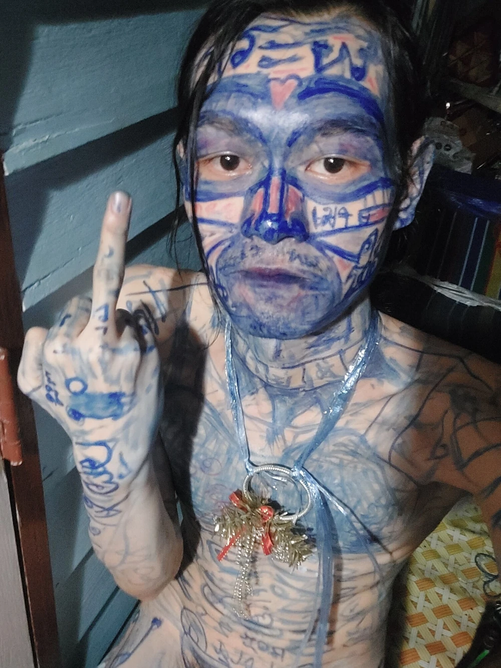 Catch a slave masturbating and get a magic pen to write on y #2