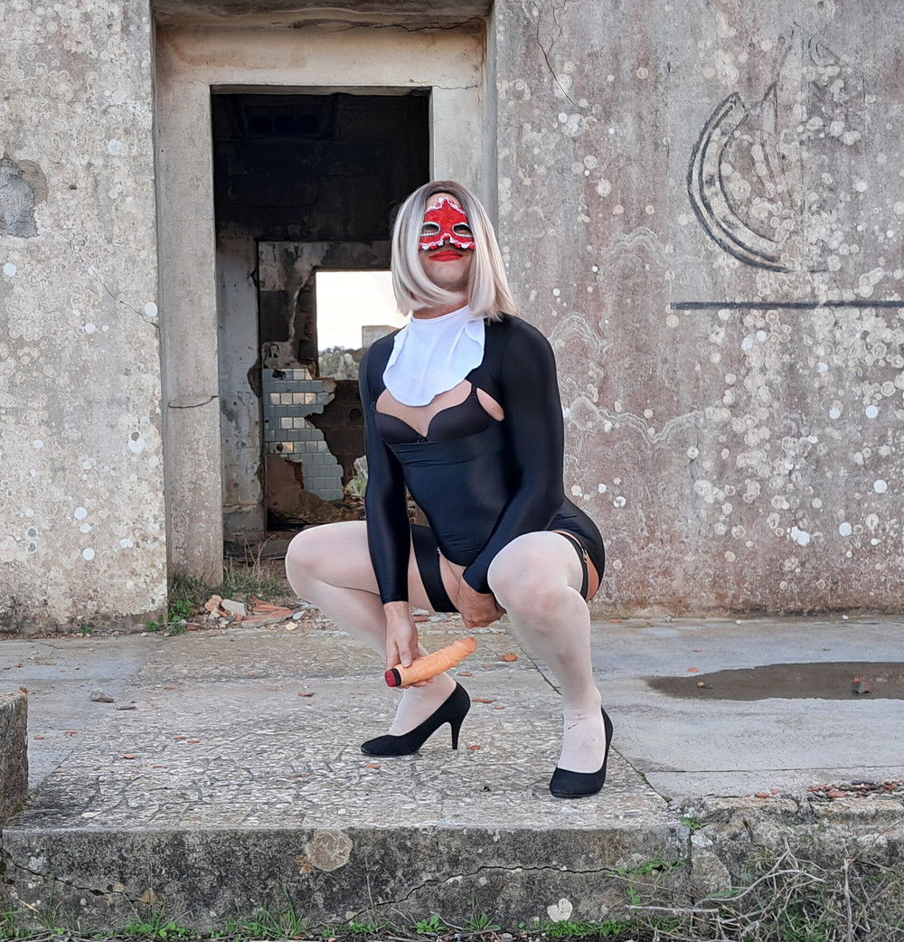 Kinky Perverted Nun in Nylon Stockings and High Heels #41