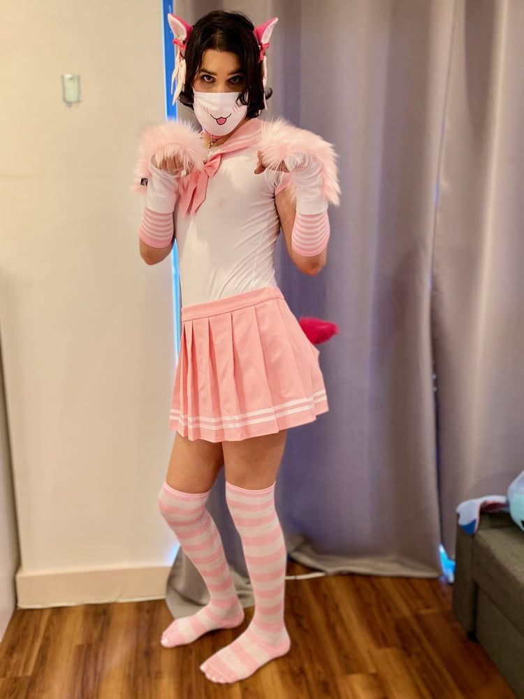 Pink Seifuku Catgirl #21