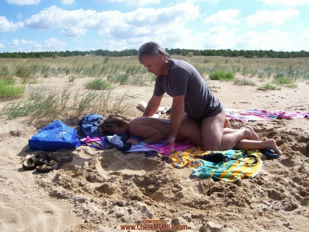 Check MY MILF getting fucked on the beach #6