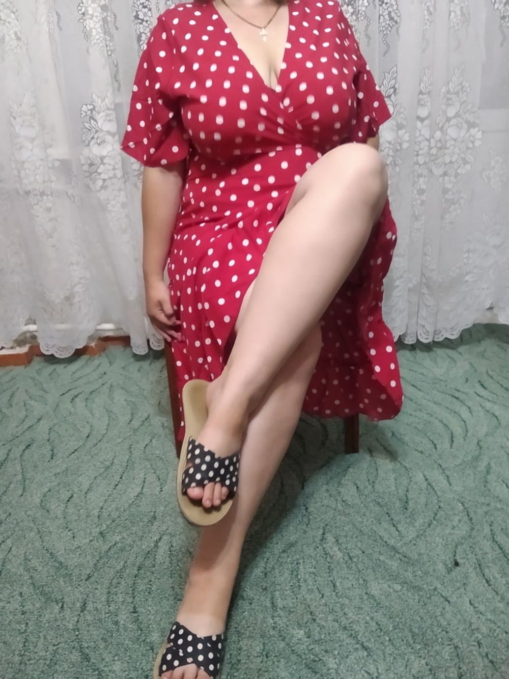 Milf in red dress )))